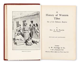 FRANCKE, AUGUST HERMANN. A History of Western Tibet.  1907